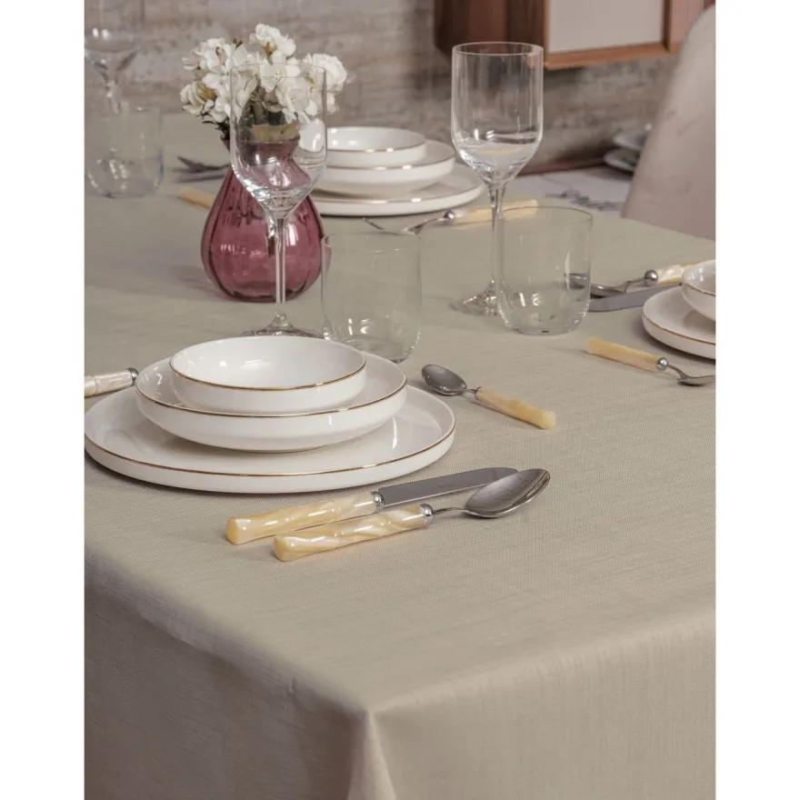 Pöytäliina Linento Plain 160, 155x 160cm, beige