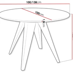 Pöytä Nomla GERDA ⌀100 cm