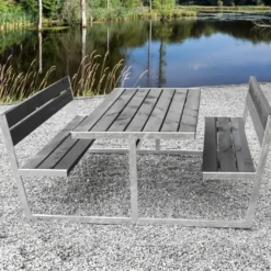 Pöytäryhmä Hortus Balder, painekyllästetty puu, galvanoitu runko