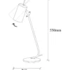 Pöytävalaisin Linento Lighting Clovis, musta/kulta