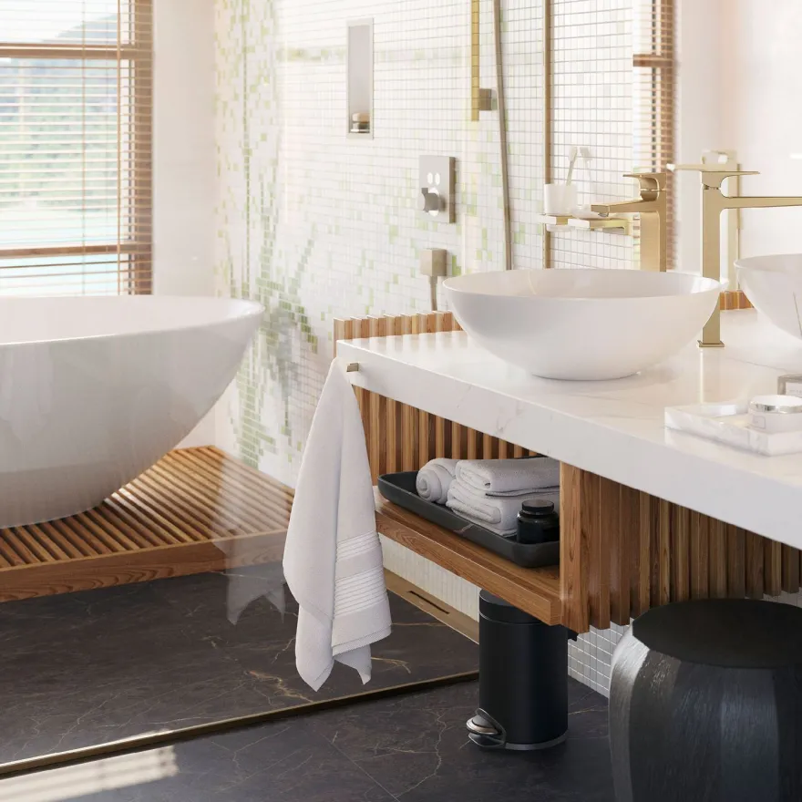 Pyyhekoukku Hansgrohe AddStoris Q, nuppi, eri värejä