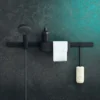 Pyyhekoukku Hansgrohe WallStoris, kapea, mattamusta