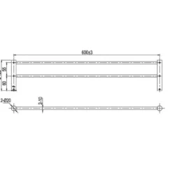 Pyyheteline by Scandtap Style Coal, 600mm