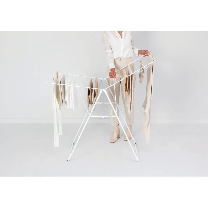 Pyykinkuivausteline Brabantia HangOn, 20m, valkoinen