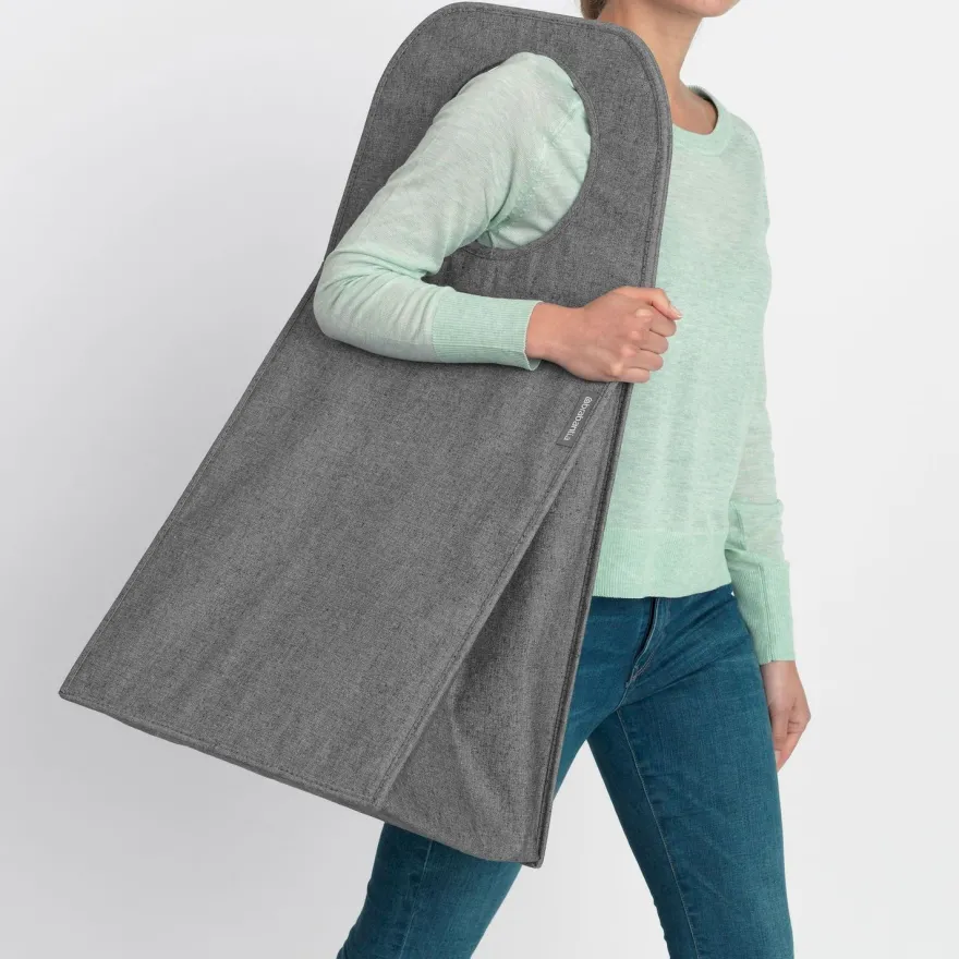 Pyykkipussi Brabantia, 55L, kulmikas, Pepper Black