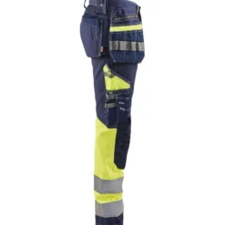 Riipputaskuhousut Blåkläder 1794 Highvis, mariininsininen/huomioväri