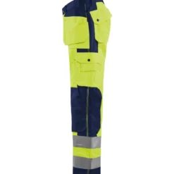 Riipputaskuhousut Blåkläder 1533 Highvis, keltainen/sininen