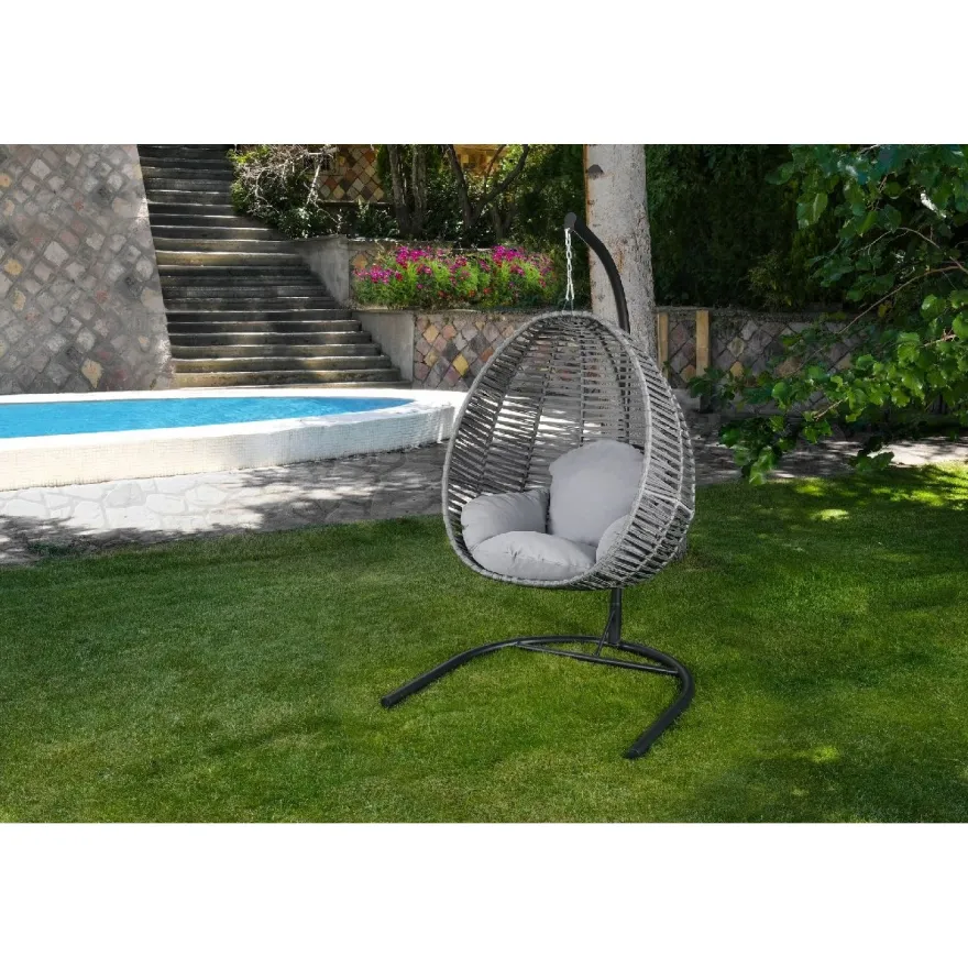 Riipputuoli Linento Garden Findik, harmaa