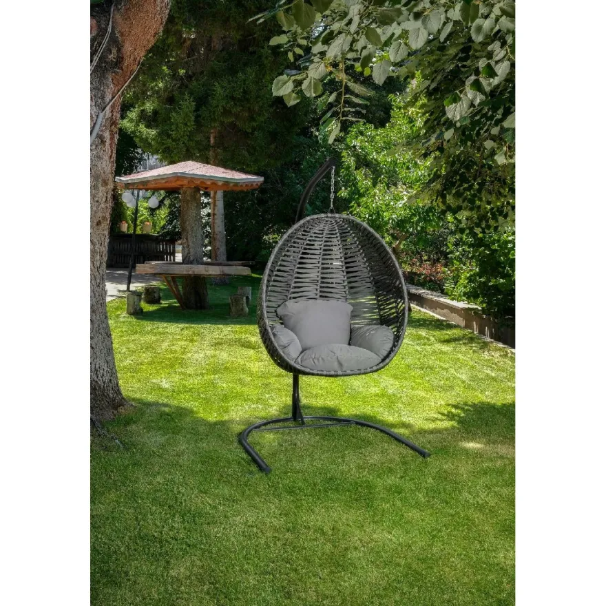 Riipputuoli Linento Garden Findik, harmaa