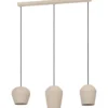 Riippuvalaisin Eglo Cambaito, 3-osainen, 89,5x19,5cm, hiekka