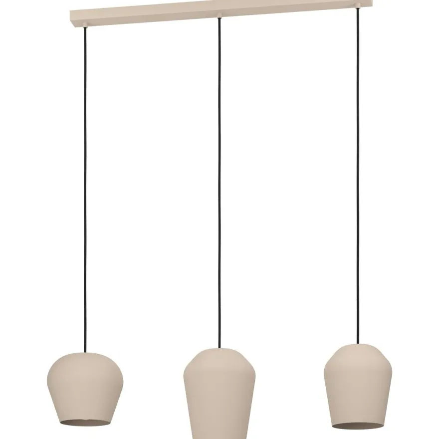Riippuvalaisin Eglo Cambaito, 3-osainen, 89,5x19,5cm, hiekka