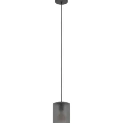 Riippuvalaisin Eglo Colomera musta/harmaa