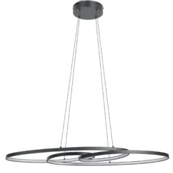 Riippuvalaisin Eglo Gianella, LED, 38W, IP20, musta/valkoinen