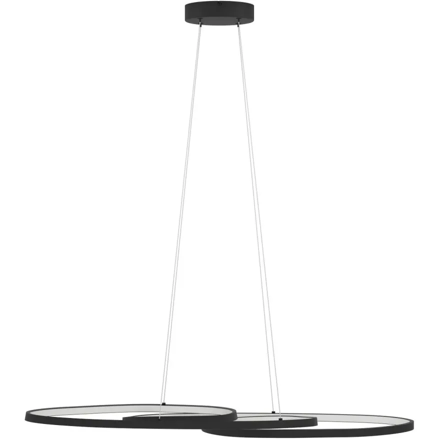 Riippuvalaisin Eglo Gianella, LED, 38W, IP20, musta/valkoinen