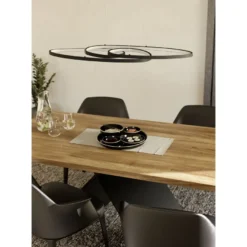 Riippuvalaisin Eglo Gianella, LED, 38W, IP20, musta/valkoinen