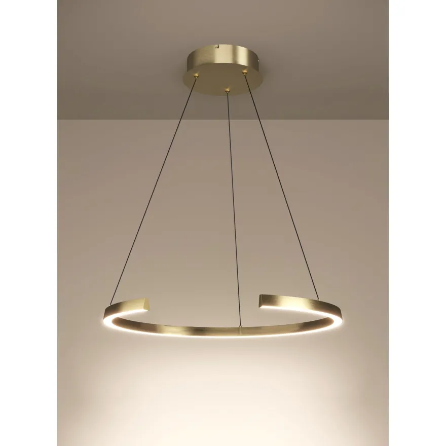 Riippuvalaisin Eglo Labonete Ø80cm 24.8W LED CCT 2200-6500K 4100lm himmennettävä IP20 kaukosäädin kulta