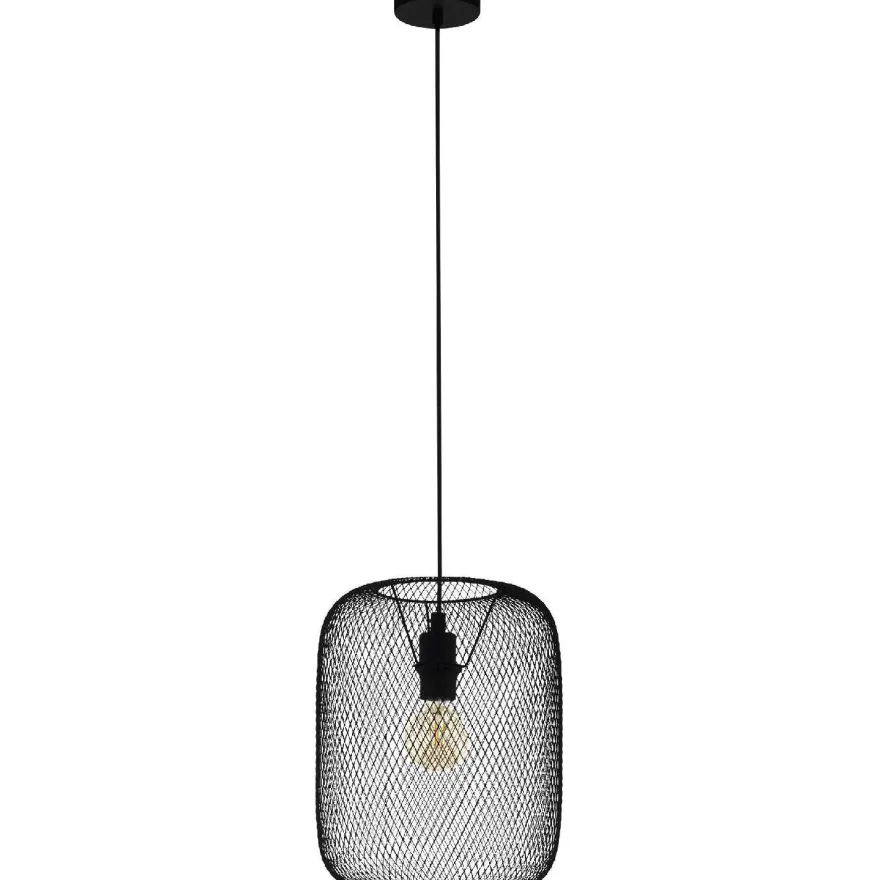 Riippuvalaisin Eglo Wrington, Ø30cm, musta