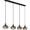 Riippuvalaisin Globo Maxy 4xE27, musta/savu