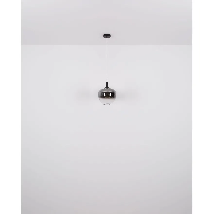 Riippuvalaisin Globo Maxy 4xE27, musta/savu