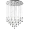 Riippuvalaisin LED Pianopoli, Ø78cm, kromi, kristalli