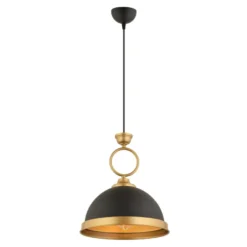 Riippuvalaisin Linento Lighting YM-5, Ø30cm, E27, max. 40W, IP20, musta