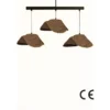 Riippuvalaisin Linento Lighting BK190 3-osainen musta/ruskea