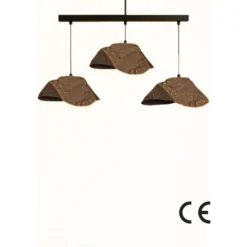 Riippuvalaisin Linento Lighting BK190 3-osainen musta/ruskea
