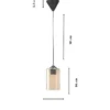 Riippuvalaisin Linento Lighting LB055, Ø10cm, E27, max. 40W, IP20, keltainen