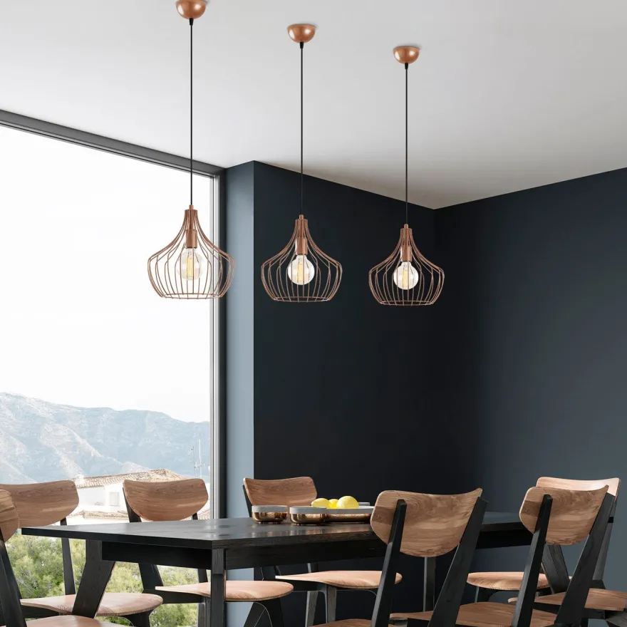 Riippuvalaisin Linento Lighting Mezopotamya, Ø27cm, E27, kupari