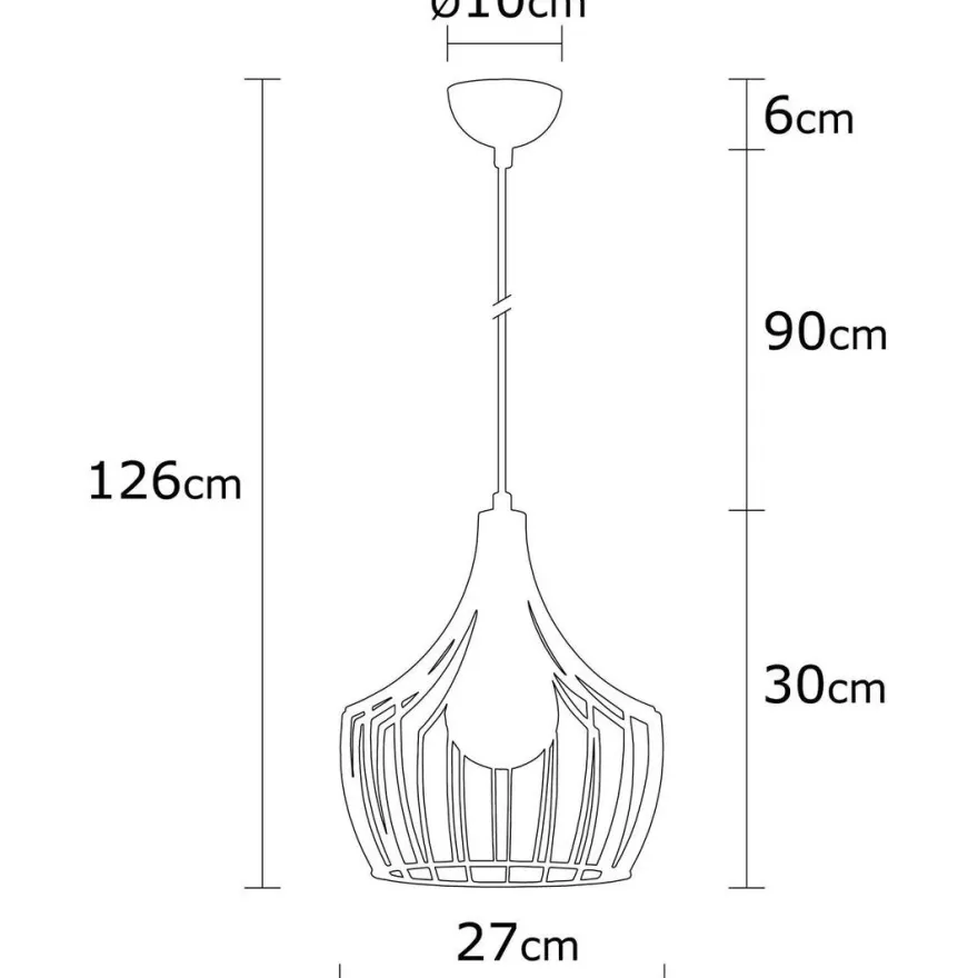 Riippuvalaisin Linento Lighting Mezopotamya, Ø27cm, E27, kupari