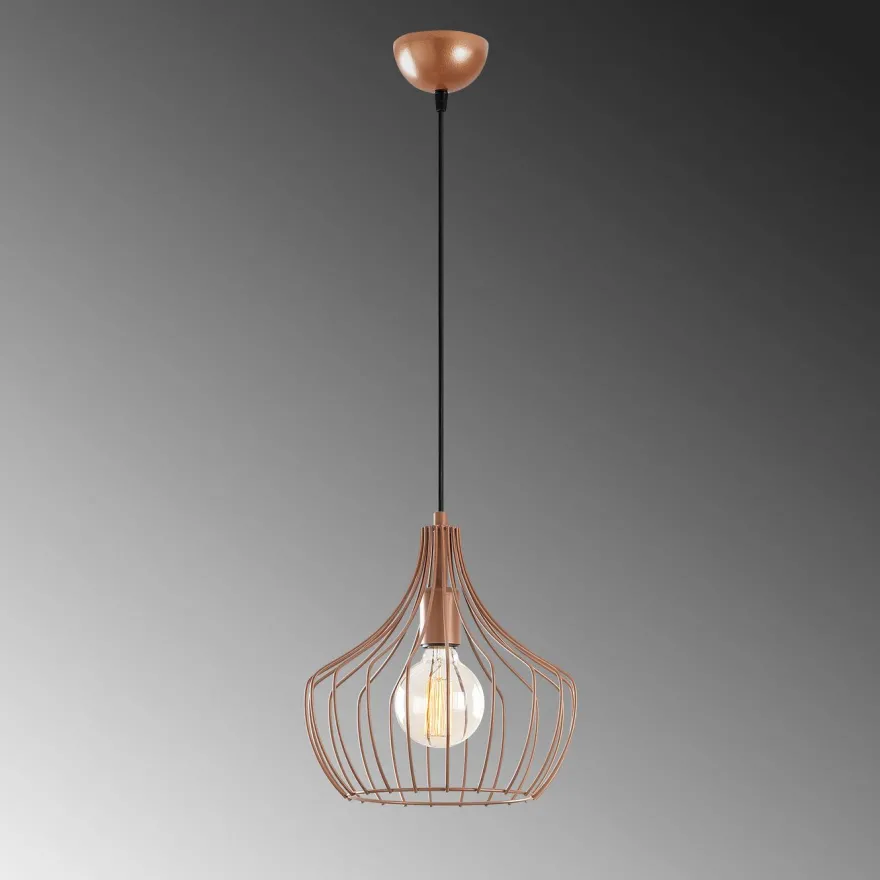 Riippuvalaisin Linento Lighting Mezopotamya, Ø27cm, E27, kupari