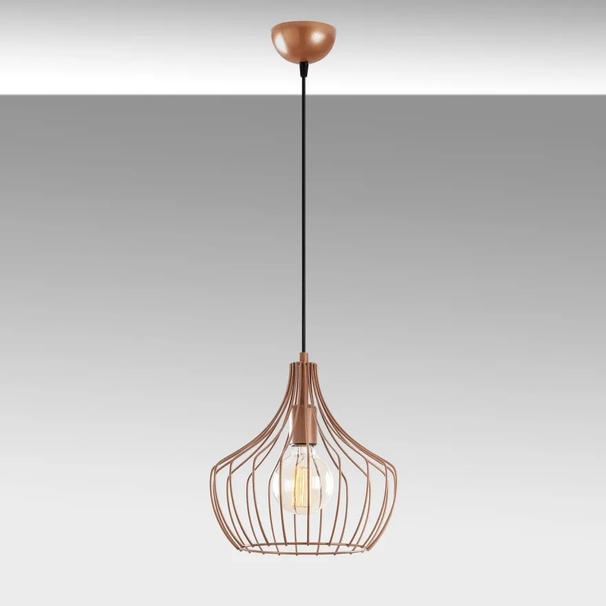 Riippuvalaisin Linento Lighting Mezopotamya, Ø27cm, E27, kupari