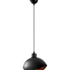 Riippuvalaisin Linento Lighting Sivani, E27, musta/kulta