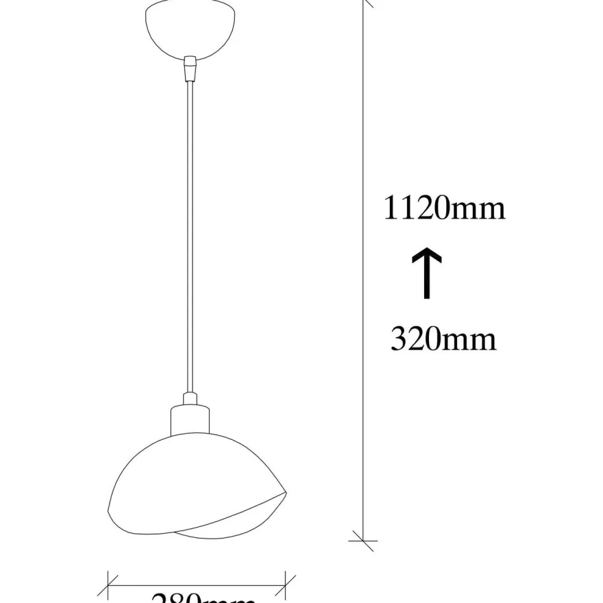 Riippuvalaisin Linento Lighting Sivani, E27, musta/kulta