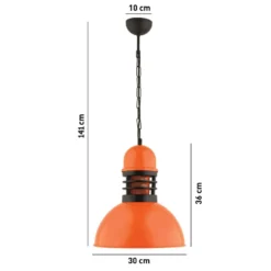 Riippuvalaisin Linento Lighting RT-43, Ø30cm, E27, max. 40W, IP20, oranssi