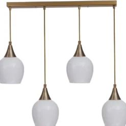 Riippuvalaisin Linento Lighting Enzo 4-osainen, suora, 65cm