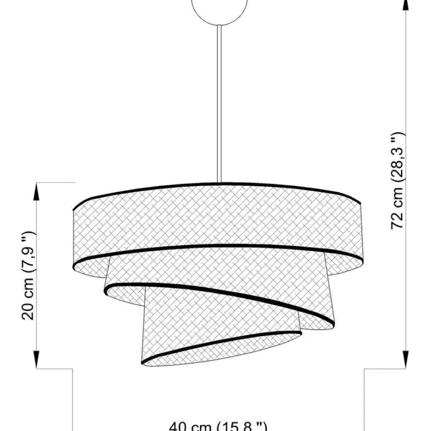 Riippuvalaisin Linento Lighting Couper, 40x40cm