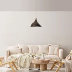 Riippuvalaisin Linento Lighting BITLISIM-N-1390-RETRO, Ø41cm, tummanruskea