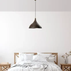 Riippuvalaisin Linento Lighting BITLISIM-N-1390-RETRO, Ø41cm, tummanruskea