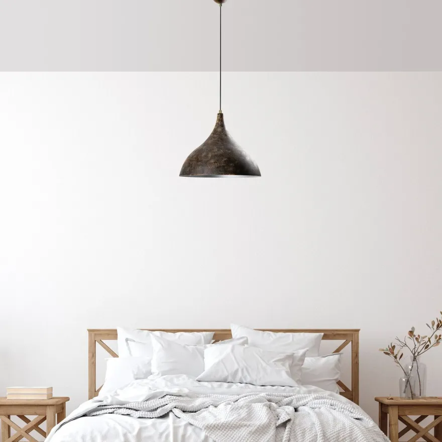 Riippuvalaisin Linento Lighting BITLISIM-N-1390-RETRO, Ø41cm, tummanruskea