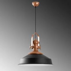Riippuvalaisin Linento Lighting Craft-13980, Ø41cm, musta