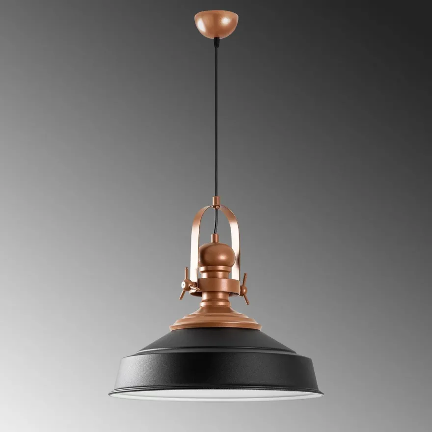 Riippuvalaisin Linento Lighting Craft-13980, Ø41cm, musta