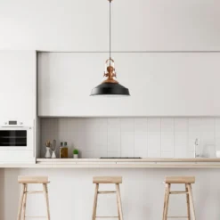 Riippuvalaisin Linento Lighting Craft-13980, Ø41cm, musta
