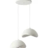 Riippuvalaisin Linento Lighting Luna 50-50-T-Nua, 2-osainen, valkoinen