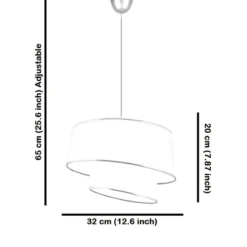 Riippuvalaisin Linento Lighting Barette Hazeran, Ø32cm, eri värejä