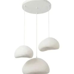 Riippuvalaisin Linento Lighting Loval Set-T-Nua, 3-osainen, valkoinen