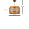Riippuvalaisin Linento Lighting BK027, Ø28cm, ruskea