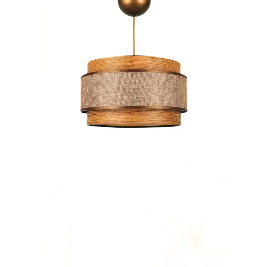 Riippuvalaisin Linento Lighting BK027, Ø28cm, ruskea