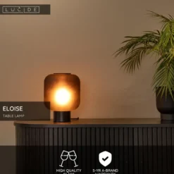 Riippuvalaisin Lucide Eloise, Ø21cm, IP20, musta