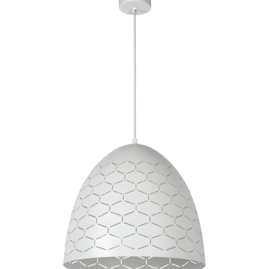 Riippuvalaisin Lucide Galla, Ø40 cm, valkoinen